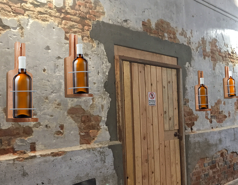 bottle-wall-basket wall
