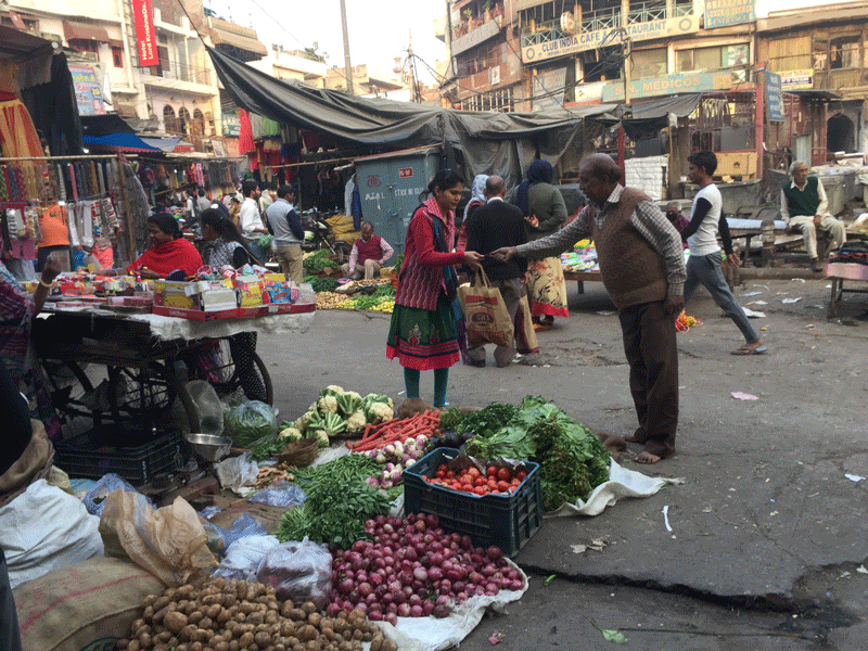 New Delhi market