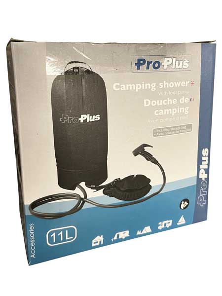 Buitenwand inbouw douche Druk douchezak met voetpomp