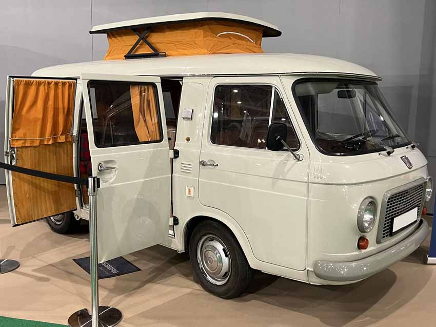 juiste bus voor camper, Fiat 238 camper
