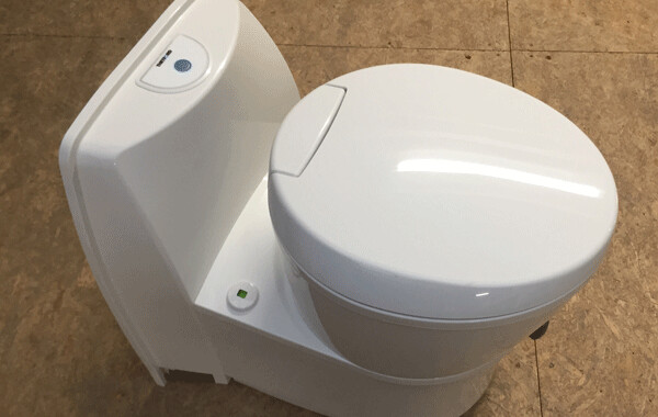 Inbouw cassettetoilet met draaibare pot