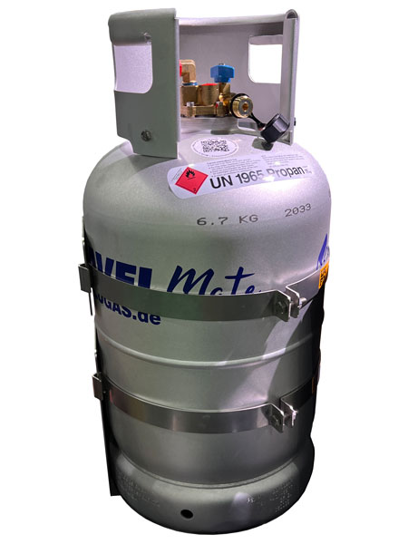 LPG-gasfles met gekeurde beugel