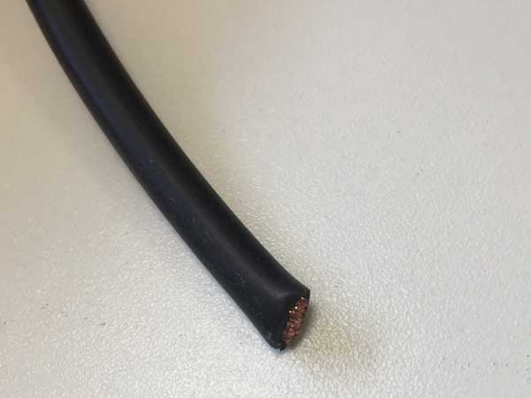 Elektrakabel enkel aderig 12V 10mm2 flexibel zwart
