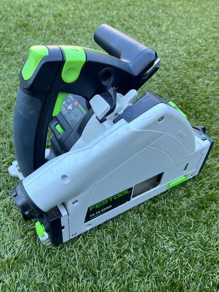 Festool TS 55 invalzaag schuin achter