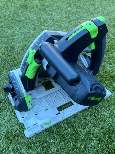 Festool TS 55 invalzaag schuin voor