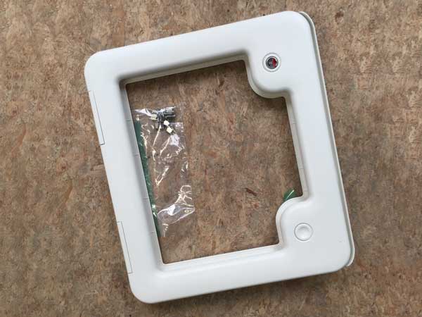 Serviceluik voor cassettetoilet