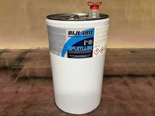 Contactlijm, spuitlijm Bijlard transparant 25 liter