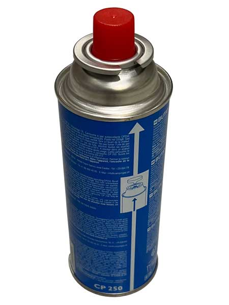 campingaz CP250 gascartouche achterkant