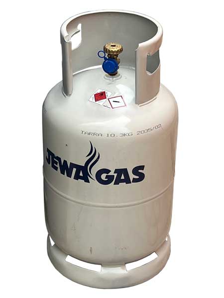 Jewagas 11 kg gasfles grijs staal