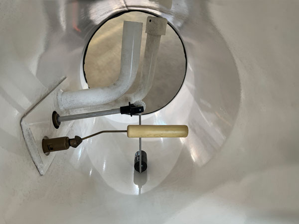 LPG tank binnenzijde met binnenwerk