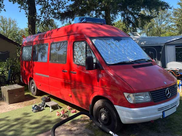 Mercedes sprinter camper, oud brandweervoertuig