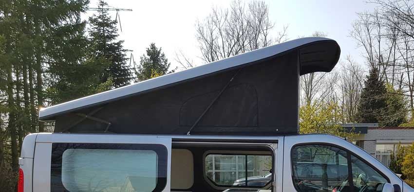 camper met hefdak