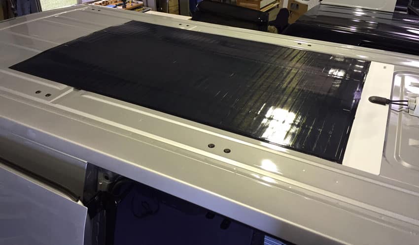 Zonnepanelen voor op een camper