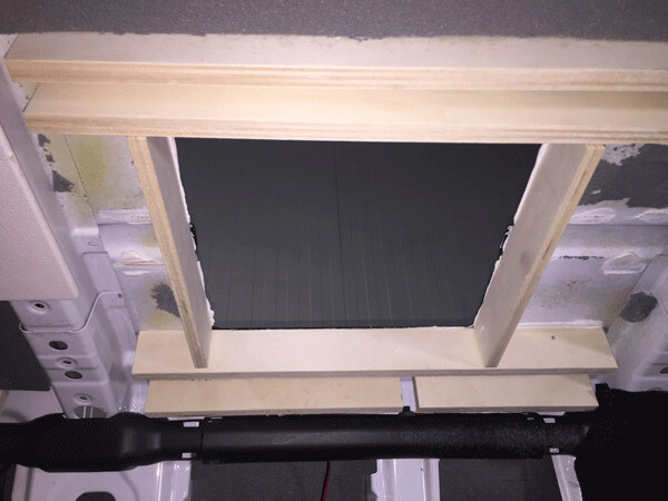 Airco gat verstevigd Airco gat verstevigd