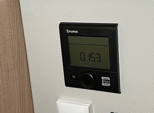 Truma boiler display ingebouwd