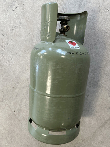 Groene gasfles Groene gasfles