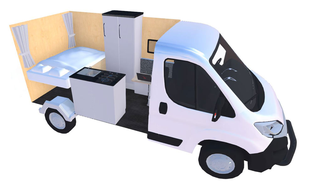 Camper ontwerp software voor het ontwerpen van je camper