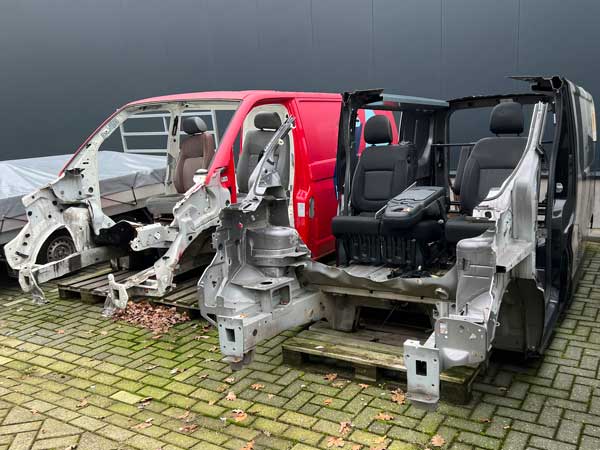 Losse voertuigcarrosserieën voor trektesten