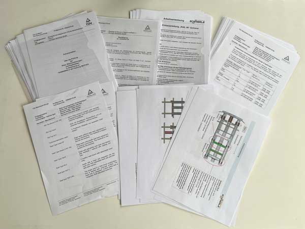 Officiële documenten voor keuring extra zitplaats